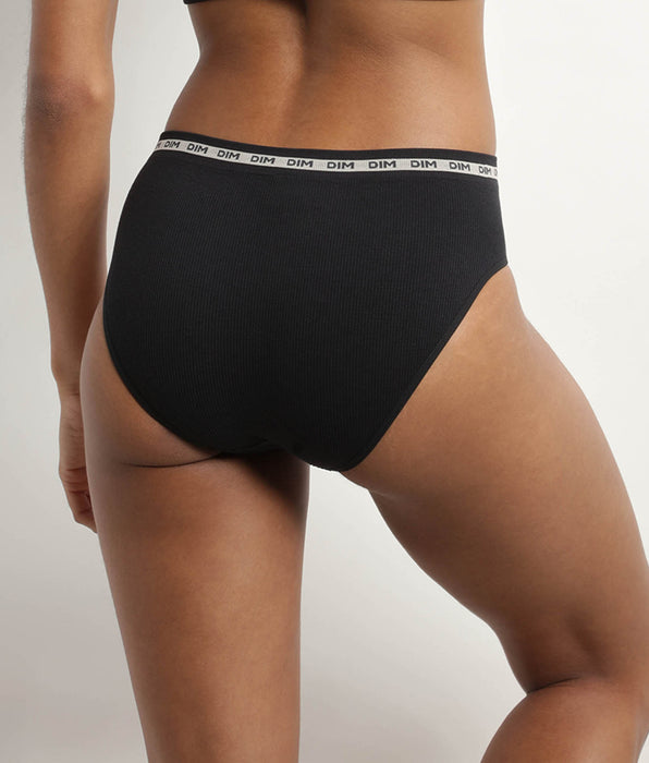 DIM Women's seamless Black polyamide modal briefs Dim Icons Seamless