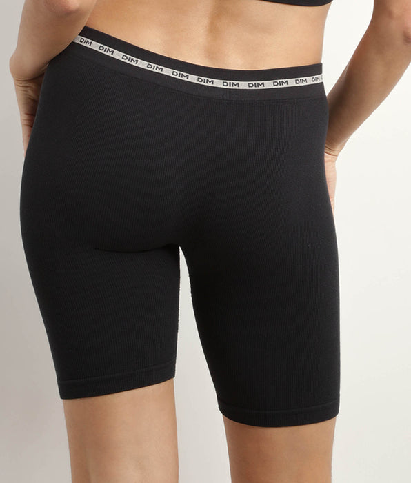 DIM Women's ribbed microfibre Cycling jacket in Black Dim Icons Seamless