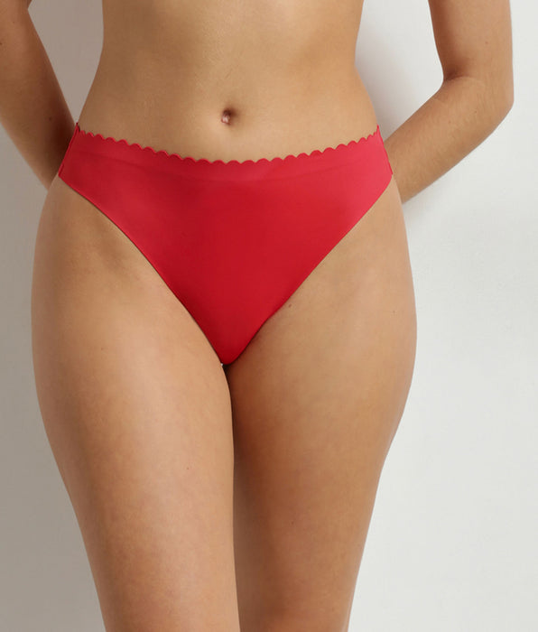 DIM Dim Body Touch Cheeky women's red tulle thong