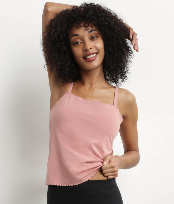 DIM Women's Pink Ombre cotton seamless stretch top Body Touch Easy