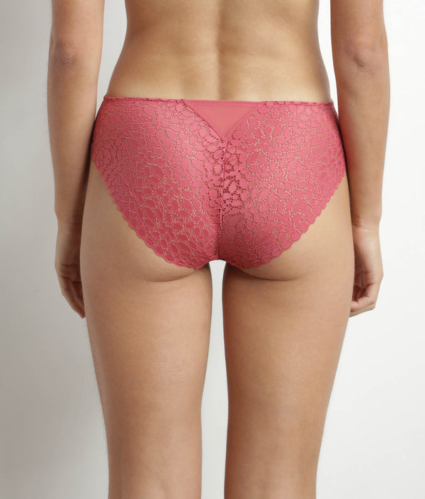 DIM Women's floral lace panties Pink Satin Dim Daily Lace