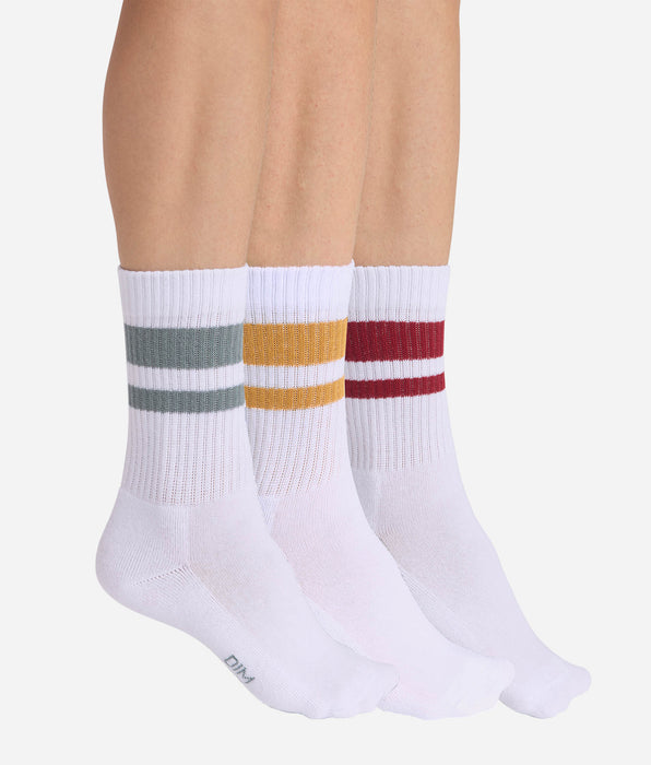 DIM Pack of 3 unisex kids’ cotton socks EcoDIM Sport