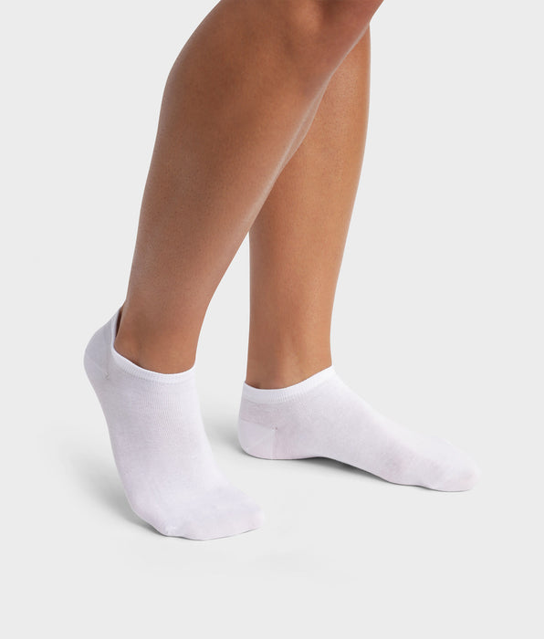 DIM Pack of 2 pairs of White men's socks in organic cotton Dim Good
