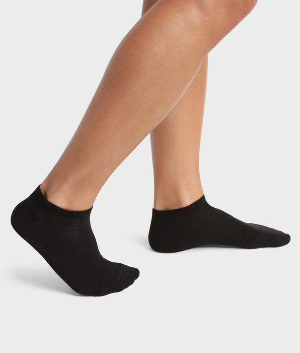 DIM Pack of 2 pairs of Black men's socks in organic cotton Dim Good