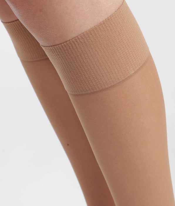 DIM Pack of 2 pairs of Cinnamon recycled semi-opaque knee-highs Dim Good