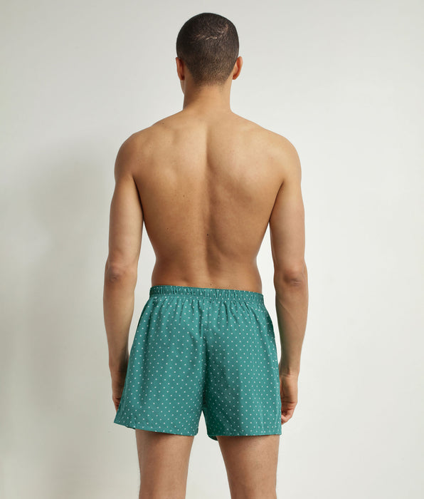 DIM Pack of 2 briefs men's striped Green Grey organic cotton Dim Good