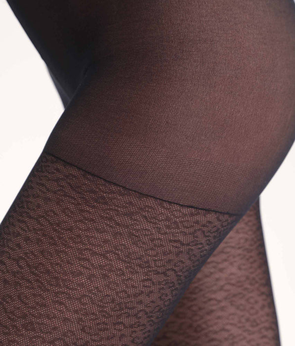 DIM Black leopard print tights Dim Style
