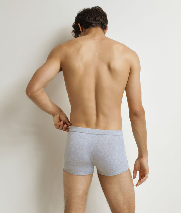 DIM Men's ash grey Classic Cotton boxer shorts
