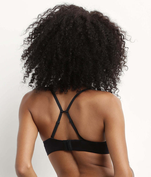 DIM Women's microfiber push-up bra Black Dim Comfort Collection