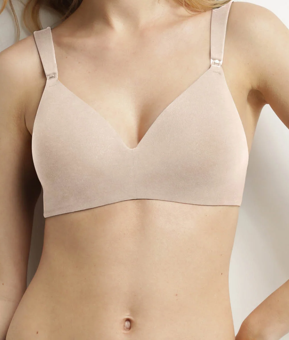 DIM Nursing bra in flesh-coloured cotton jersey Dim maternity