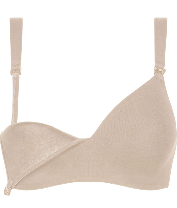 DIM Nursing bra in flesh-coloured cotton jersey Dim maternity