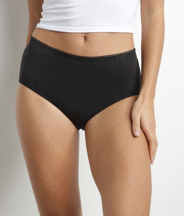 DIM Washable period shorty organic cotton Black Very heavy flow Dim Protect