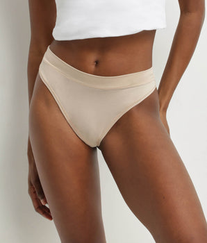 Women's thong in modal cotton Nude Dim Comfort Collection