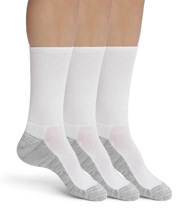 DIM Pack of 3 pairs of men's cotton socks White Grey EcoDim Sport