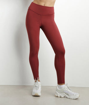 Women's sports leggings in sculpting microfiber Bordeaux Dim Move