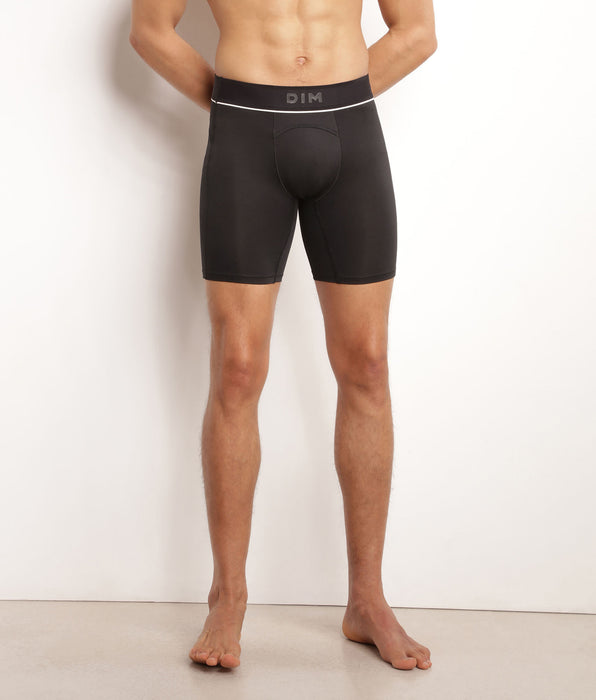 DIM Men's microfibre and mesh boxer shorts Black Dim Move