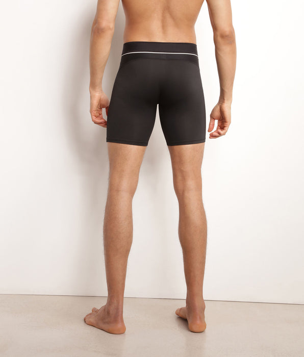 DIM Men's microfibre and mesh boxer shorts Black Dim Move