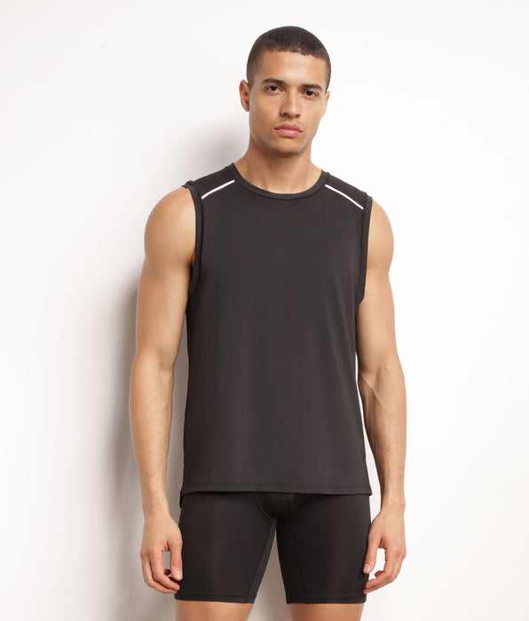 DIM Men's sports tank top in breathable material Black Dim Move