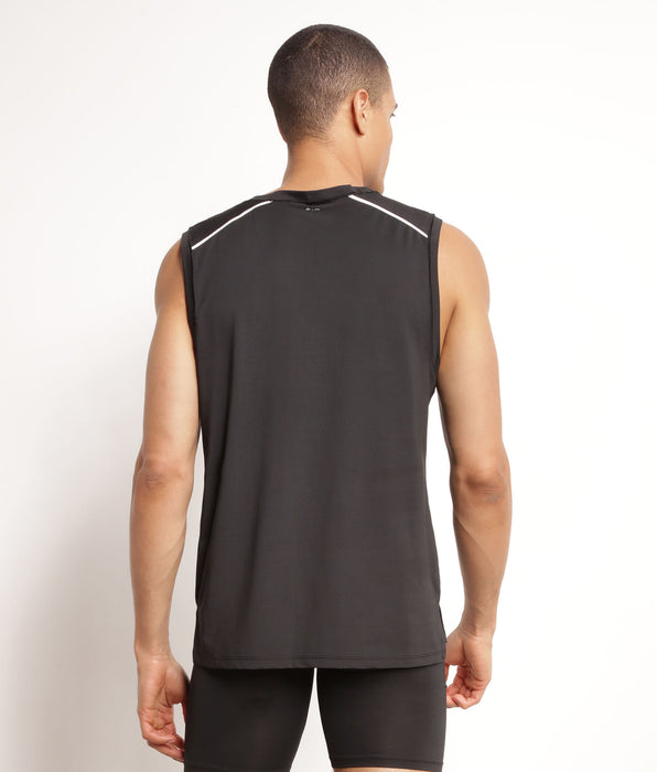 DIM Men's sports tank top in breathable material Black Dim Move