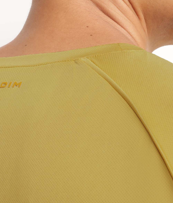 DIM Men's sports T-shirt in breathable Olive Dim Move fabric