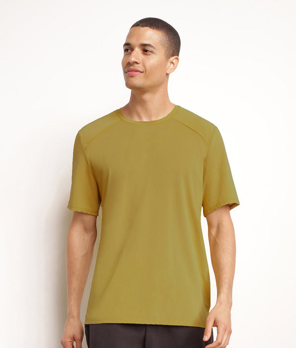 DIM Men's sports T-shirt in breathable Olive Dim Move fabric