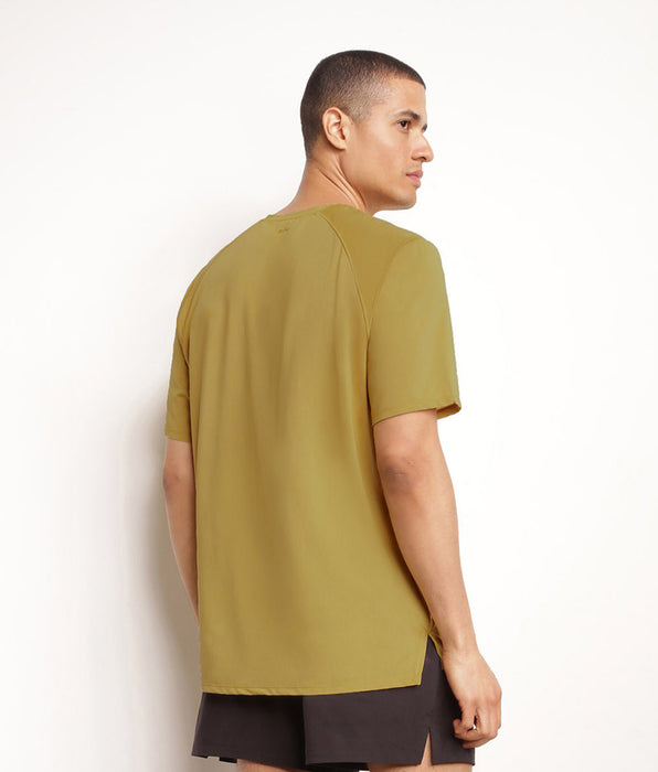 DIM Men's sports T-shirt in breathable Olive Dim Move fabric