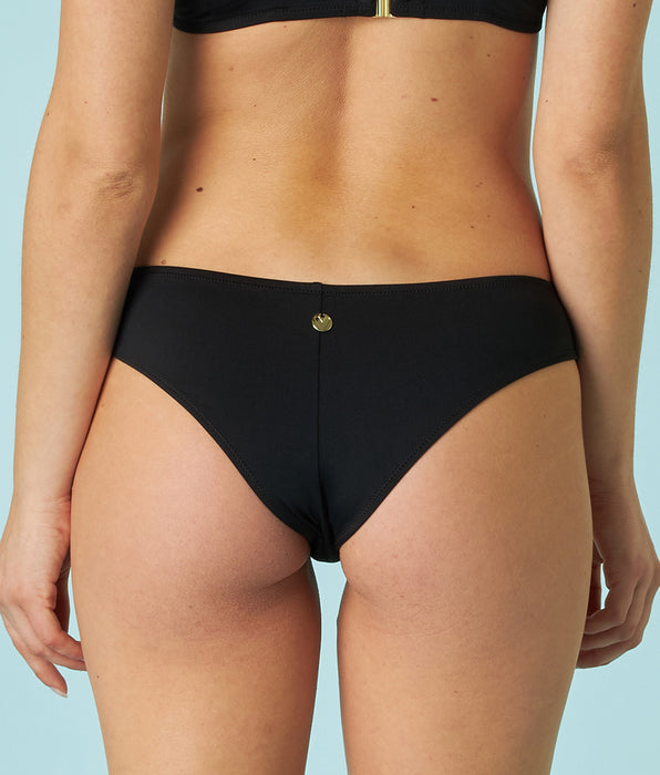 DIM Brazilian Bikini Bottom Essential Micro in Black Microfiber