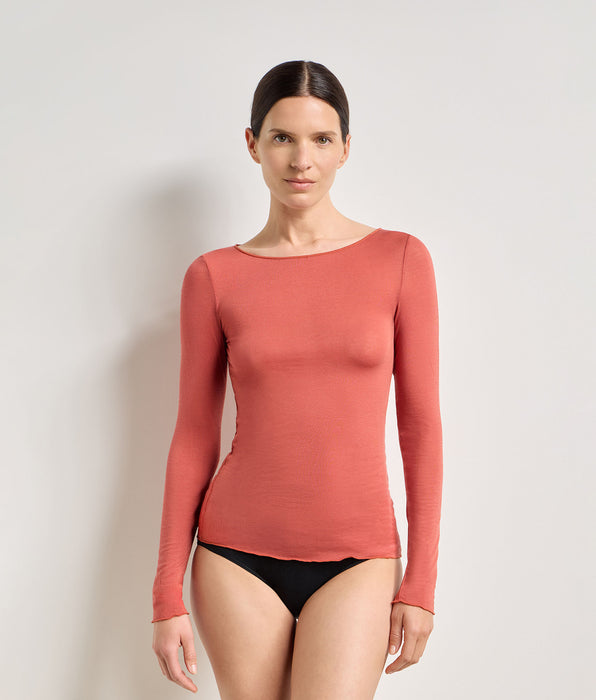 DIM Spiced cinnamon crew-neck T-shirt Thermal Light