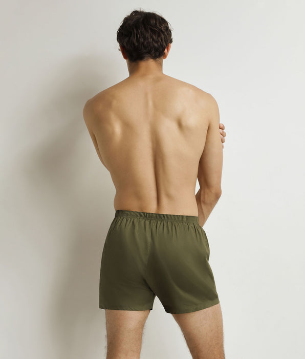 DIM Men's green tennis shorts Cotton Stretch