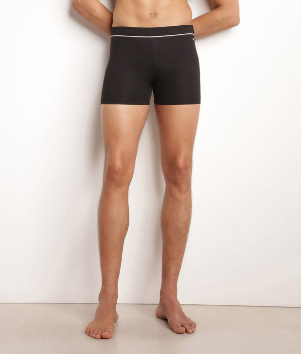 DIM Men's swimming costume in black microfibre Dim Move