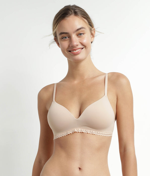 DIM Nude Daily Micro underwired padded triangle bra