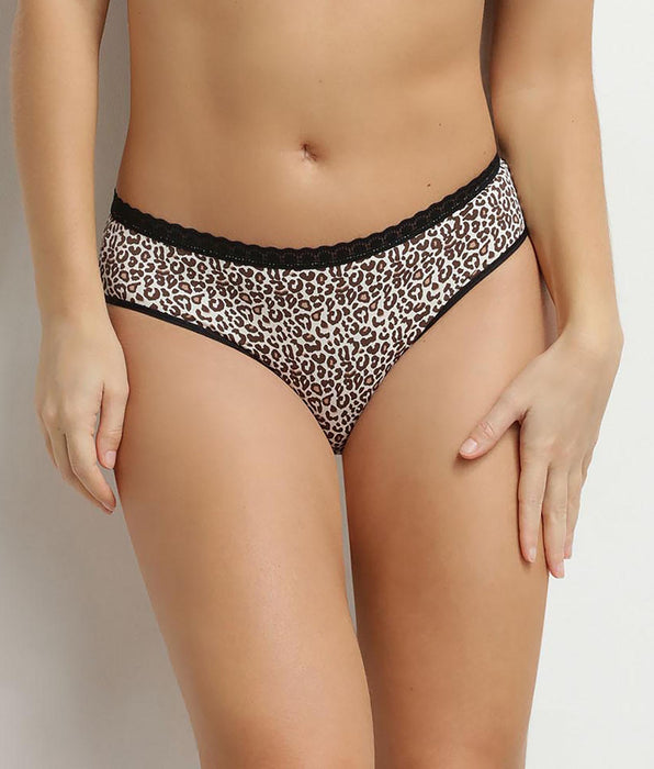 DIM Dim Daily Micro women's microfibre leopard print knickers