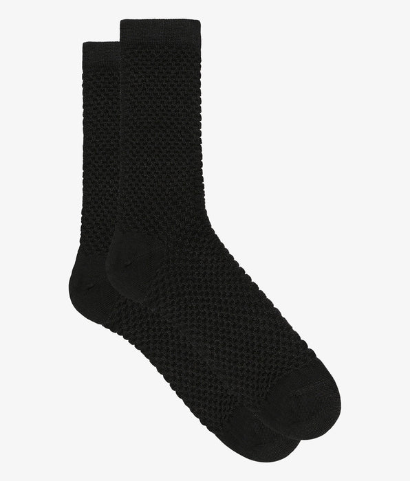 DIM Women's socks in black viscose with embossed effect Dim Style