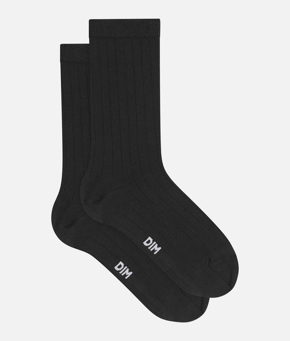 DIM Women's socks Black satin Dim Fashion