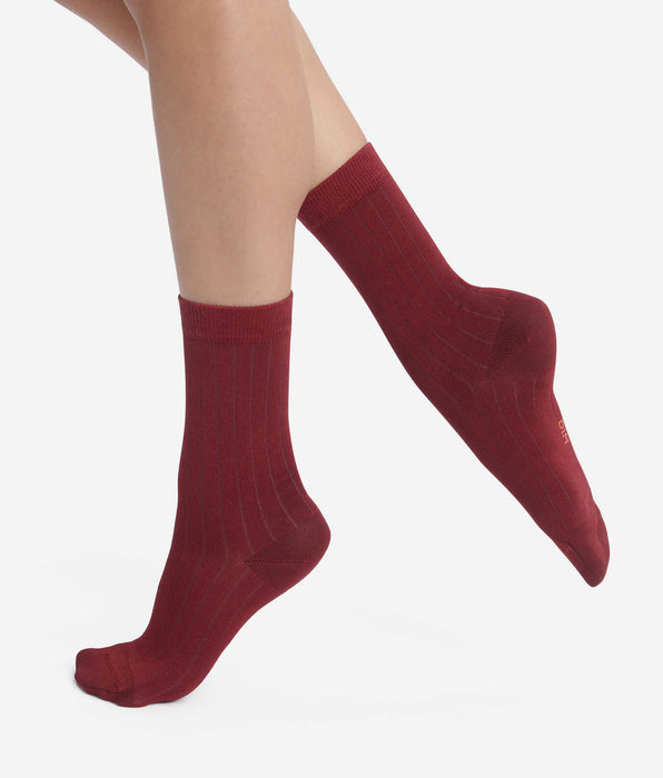 DIM Dim Mode Dahlia ribbed cotton sock
