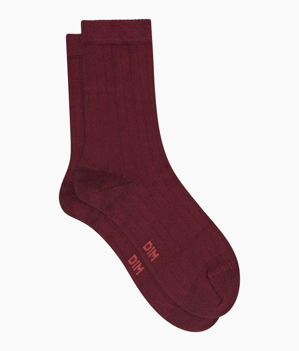 DIM Dim Mode Dahlia ribbed cotton sock