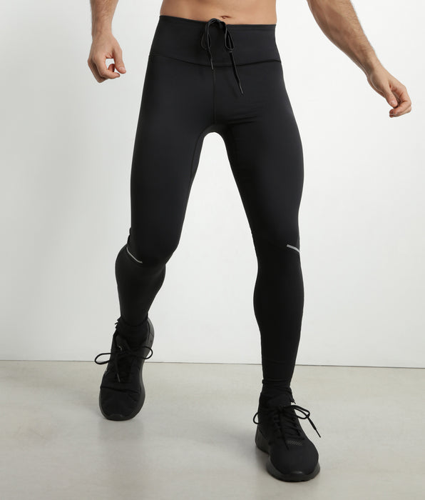 DIM Men's adjustable microfiber sports leggings Black Dim Move