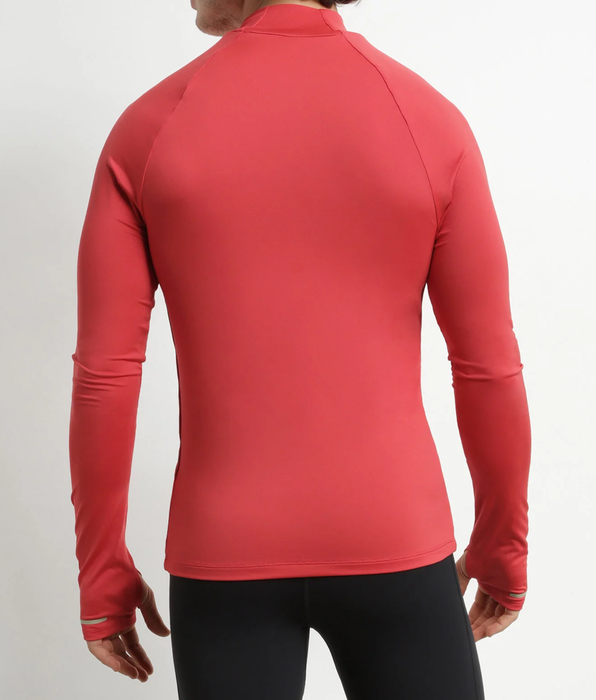 DIM Men's sports top with high collar in microfiber Dim Move Red