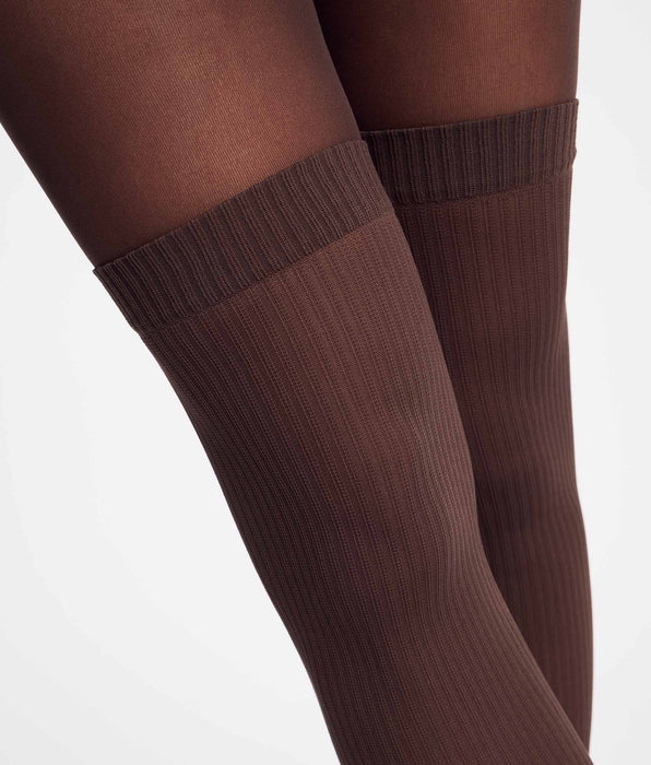 DIM Chocolate trompe-l'œil fancy tights 25/45D Style