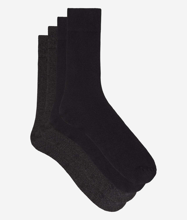 DIM Pack of 2 men's Thermo anthracite grey cotton socks
