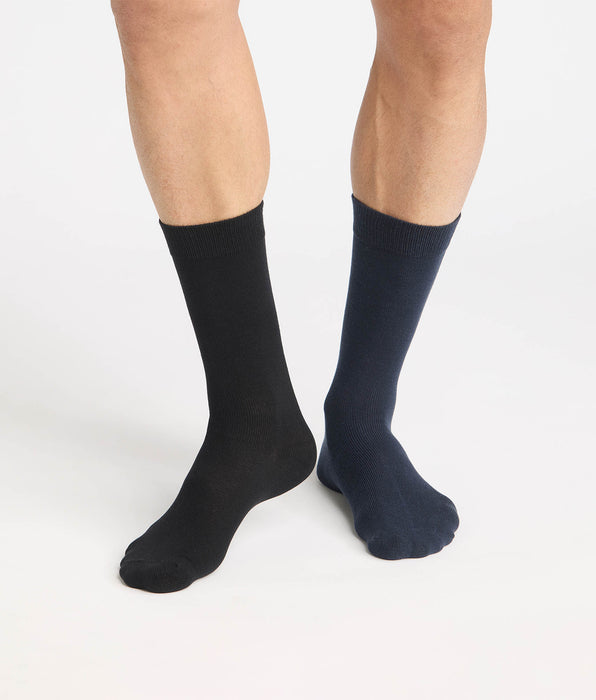 DIM Pack of 2 men’s Thermo deep blue cotton socks