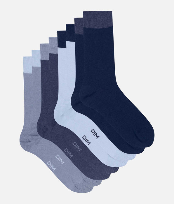 DIM Pack of 4 pairs of men's socks Blue EcoDim Mode