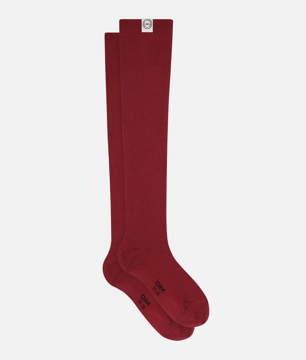 DIM Women's high socks Red Dim x Inès de La Fressange