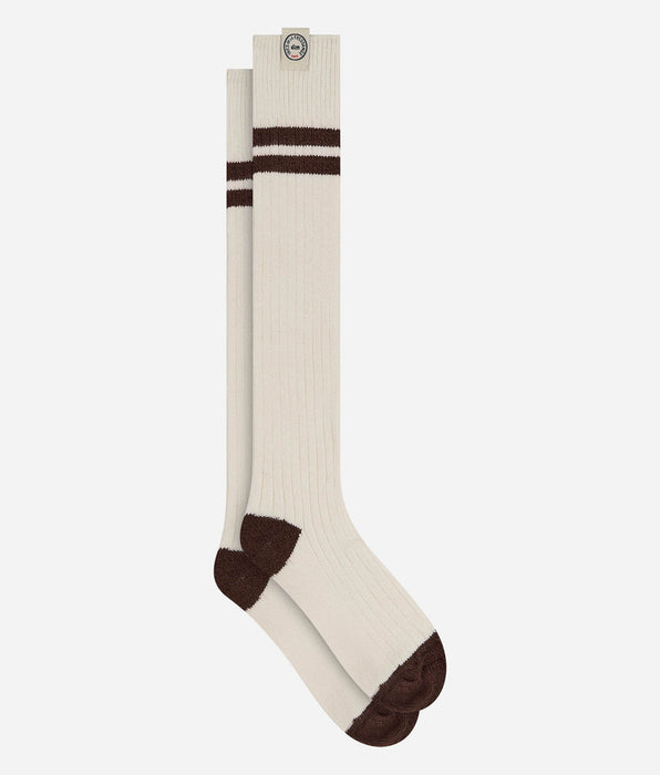 DIM Ivory cotton knee-high socks DIM x Ines de la Fressange