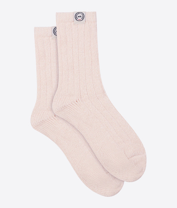 DIM Women's pink ribbed socks Dim x Inès de La Fressange