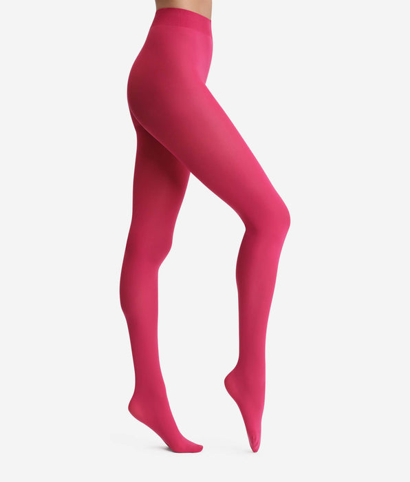 DIM Fuchsia opaque tights 50D Dim x Ines de la Fressange
