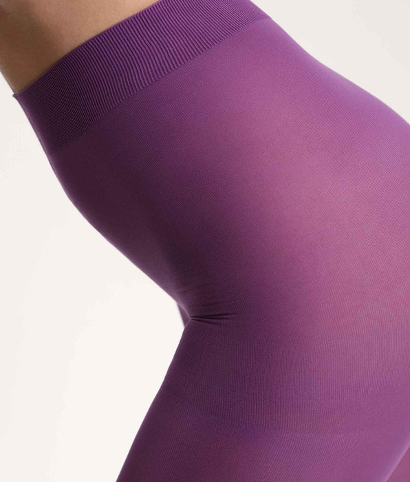 DIM Purple opaque tights 50D Dim x Inès de la Fressange