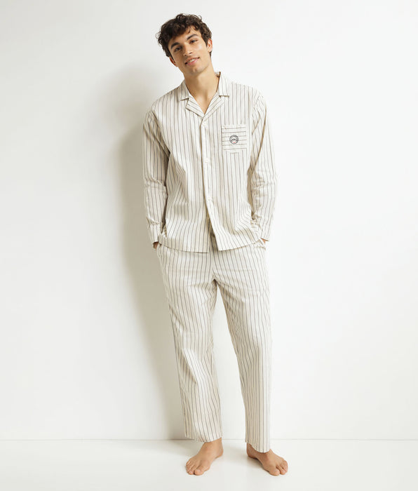 DIM Women's grey striped pyjama trousers Dim x Inès de La Fressange