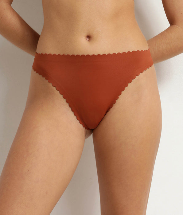DIM Dim Body Touch microfibre Brown Cannelle women's thong