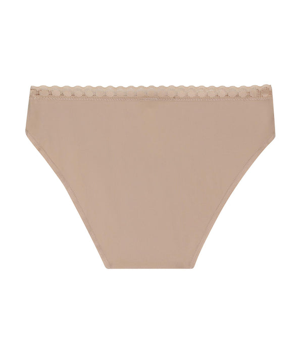 DIM Girls' microfibre and lace knickers Nude Daily